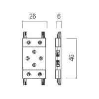 XTINY SURFACE LINEAR CONNECTOR 48V DC IP