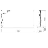 XSPECTER SUSP. LAMP 60W (24W/36W) 220-24