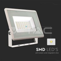 50W LED Floodlight SMD White Body 3000K, V-TAC SKU6752