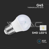 LED Bulb 4.5W E27 G45 4000K, VT-1879 V-TAC SKU217408
