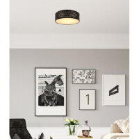 Stropní svítidlo TUNNO černá LED 20W 230V 1180lm 3000-4000-6000K GLOBO 15342D1