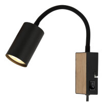 Nástěnné svítidlo ROBBY černá bez 1x GU10 35W 230V GLOBO 57911WBW