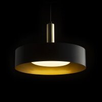 AKCE - Svítidlo GIULIA 40 závěsná černá/zlatohnědá mosaz 230V E27 40W R13913