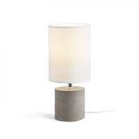 CAMINO stolní se stínidlem bílá cement 230V E27 28W RENDL R13295