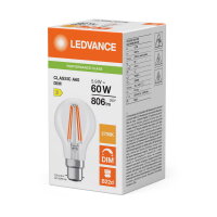 LED CLASSIC A DIM P 5.9W 827 Clear B22d LEDVANCE 4099854463853
