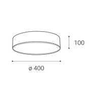 Svítidlo MONO 40, W DIM TRIAC 30W 2CC3000K/4000K stropní bílé LED2 1271251DT