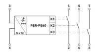 Vazební relé PSR-PE60-3NO-24DC-SC-SET60 PHOENIX CONTACT 1496313