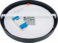 Přisazené LED svítidlo LED FENIX-R Black 24W CCT 2100/3220lm GREENLUX GXDW430