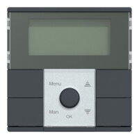 Časovač, Merten System M, s displejem, antracit, matný plast MEG5754-0414
