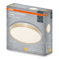 CEILING LUXO GOLD SENSOR ? 38 cm 24W 3000K IP20 GOLD OSRAM 4099854653391