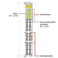 16kanálový binární vstup DC 24V 0,2 ms Wago 750-1406