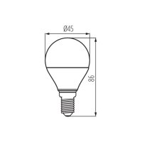 Světelný zdroj LED IQ-LED G45E14 7,5W-WW 27306 Kanlux