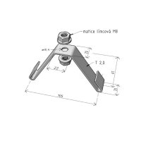 Držák DZM 3/100 ''ŽZ'' ARKYS ARK-224030