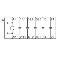 výkonový stykač 9A,4 kW/400V 1NO+1NC, AC 230 V, 50 Hz 3pól.