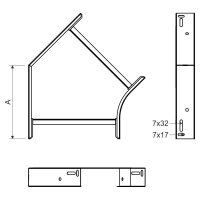 Oblouk 45° pro žlab 100x125 sendzimir (Mars) KOPOS NO 45X100X125_S