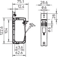 OBO 2031 40 Svazkový držák Grip samozhášlivý 40x NYM3x1,5 světle šedá