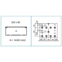 TA-N 200X80 G 01875 Podparapetní přístrojový kanál, 200x80 - šedá IBOCO B01875