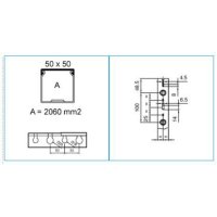 TPD 50X50 G 08213 Kanál s kruhovou perforací 50x50 - šedý IBOCO B08213