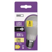 LED žárovka Filament A60 /E27/5,9W(60W)/806lm/teplá bílá EMOS ZF6140