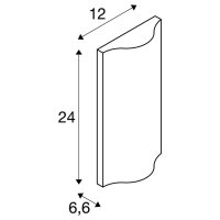 VILUA UP/DOWN WL venkovní nástěnné nástavbové svítidlo antracit IP54 100°