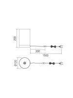 Stolní lampa TUBE VE 1x28W E14 BEIGE REDO 01-3144