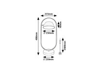 ODISS LED 6W IP20 černá 3000K 390lm RABALUX 74190