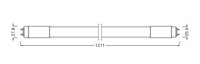 LEDVANCE LED TUBE T8 UNIVERSAL P 1200 mm 14W 830