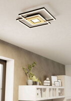 Stropní svítidlo MARINELLO LED-CCT černá/dřevo 2X17W IP20 EGLO 901742