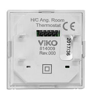 Kryt termostatu pro topení/chlazení, analogový, stříbrný SCHRACK EV123019--