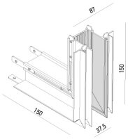 XCLICK M RECESSED CONNECTOR 90grd, EXTER