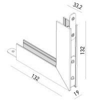 XCLICK S SURFACE CONNECTOR 90grd, INTERN