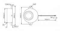 HITPOINT PS-583Q piezosirénka 12V 100db 640-051