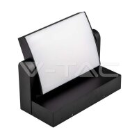 17W LED Wall Light Black Body 3000K IP65 V-TAC SKU2936