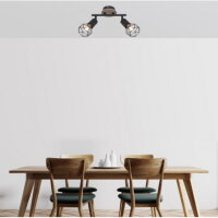 Bodové svítidlo XARA I černá 2xE14, max. 40W 230V GLOBO 54802S-2H