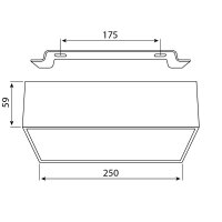 LED svítidlo Mold S25, 25W, 4000K, IP20, CRI90, černá MCLED ML-416.068.33.1