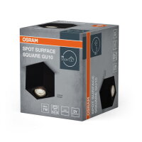 LED SPOT SURFACE Square GU10 Black LEDVANCE 4099854446023