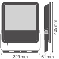 FLOODLIGHT AREA GEN 2 133W ML 830 A48X85 BK LEDVANCE 4099854427527