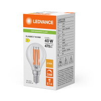 LED CLASSIC P DIM P 3.4W 827 Clear E14 LEDVANCE 4099854439193