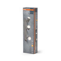 Stropní svítidlo LEDVANCE LED SPOT PEAR GREY 3 x 4.3W 2700K GU10