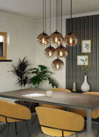 Závěsné svítidlo ARISCANI 1 E27 600W IP20 černá/měď EGLO 901926