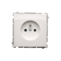 Zásuvka jednonásobná s uzemněním 16 A, 250 V~, bílá KONTAKT SIMON BMGZ1C.01/11