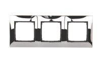 Rámeček 3-násobný kovový Simon 54 Premium, IP20/IP44,chróm. kov DR3/63