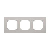 Rámeček 3 násobný hliníková matná KONTAKT SIMON TR3/143