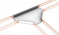 Arkys ARD-34320208 T-kus žlabu LINEAR TL2-R300300/50 ''SZ''