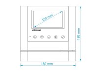 Commax CDV-43M ŠEDO-MODRÝ CDV-43M šedo-modrý, handsfree videotelef