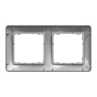 Sedna D/E Rámeček dvojnásobný, Aluminium SCHNEIDER SDD313802