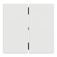 Dvojitá klapka, Merten System D, nordic white, termoplast SCHNEIDER MTN3400-6037