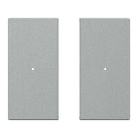 Klapka, Merten System M, pro tlačítkový modul 2násobný, aluminium, matný plast