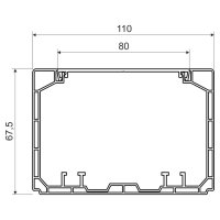 Parapetní kanál PK 110x65 D, bílý, 2 m, karton KOPOS PK 110X65 D_HD