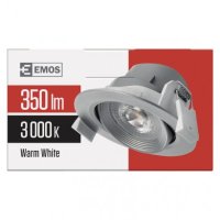 LED bodové kruhové svítidlo spotlight S 5W 350LM WW ZD3620 Emos teplá bílá